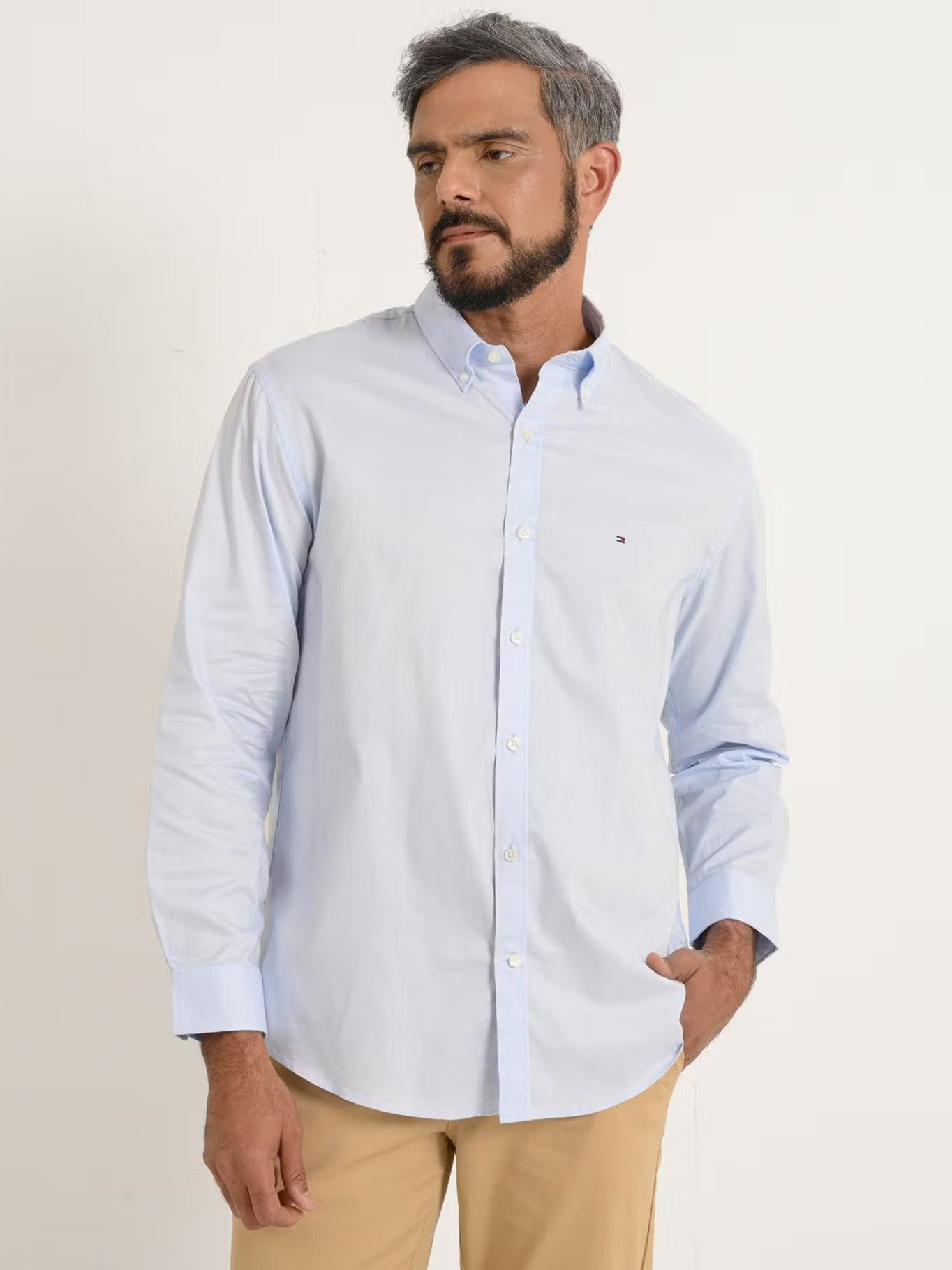 Camisa Tommy Hilfiger Mangas Largas Lisa P/ Caballeros 17FL778 by Tommy Hilfiger