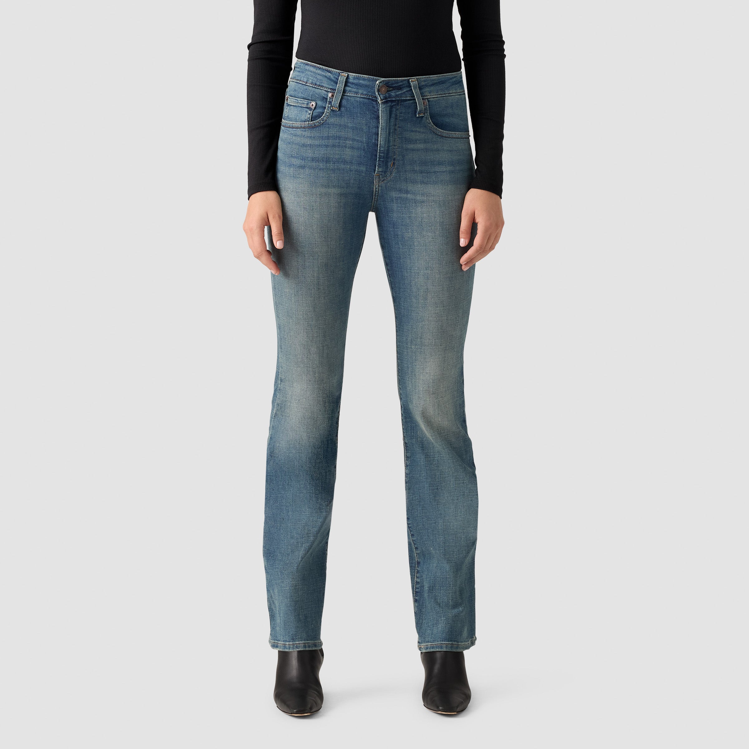 Pantalones Jeans Levis 725 High Rise Bootcut para Damas – BLUE