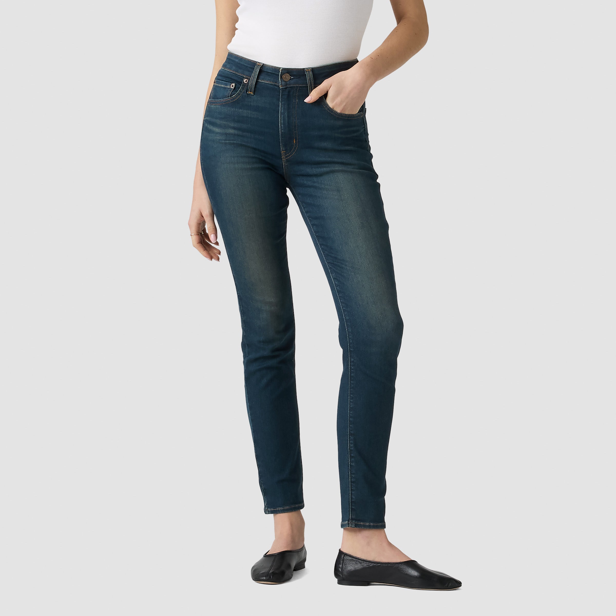 Pantalones Jeans Levis 721 High Rise para Damas – GREEN/BLUE