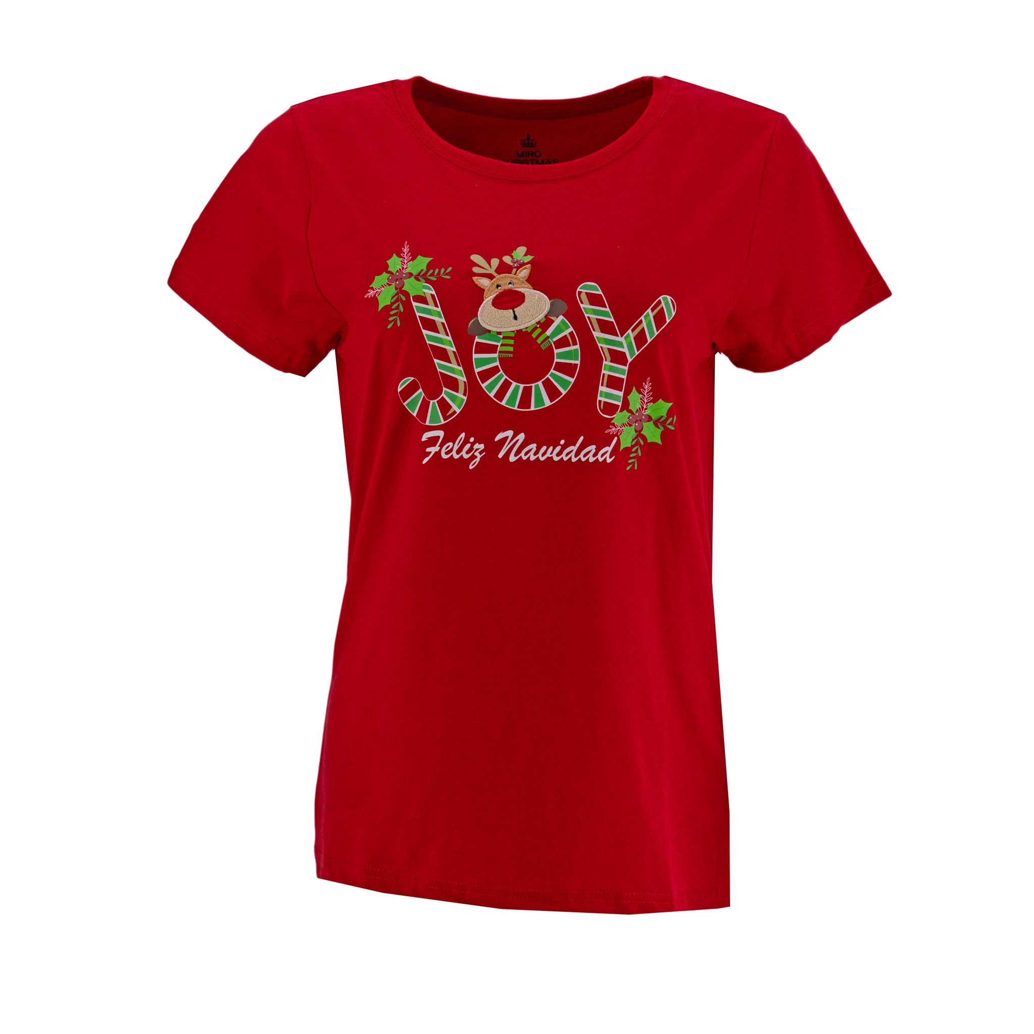 Camiseta Miro Christmas Mangas Cortas Joy Para Damas by Miro