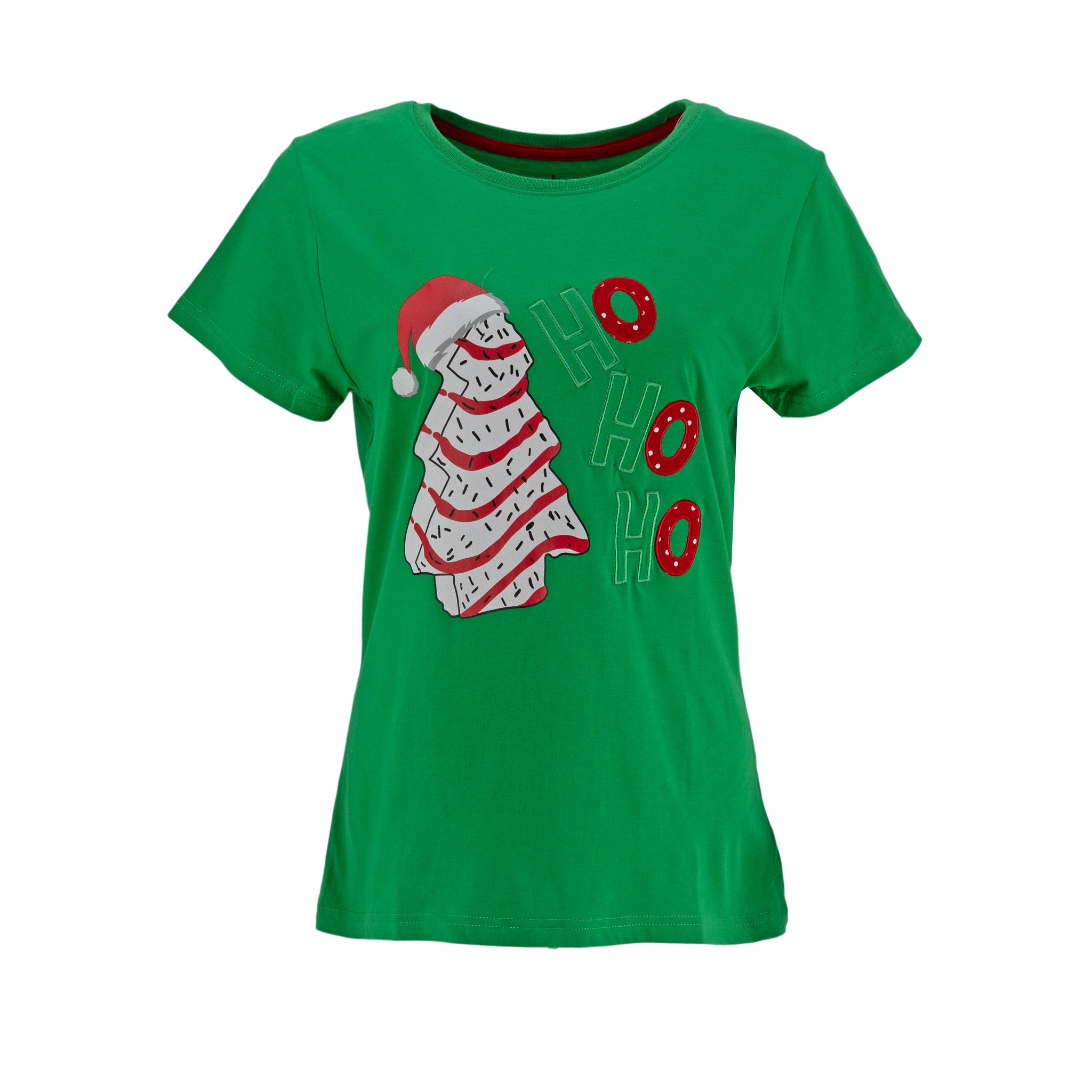 Camiseta Miro Christmas Mangas Cortas Ho Ho Ho Para Damas by Miro