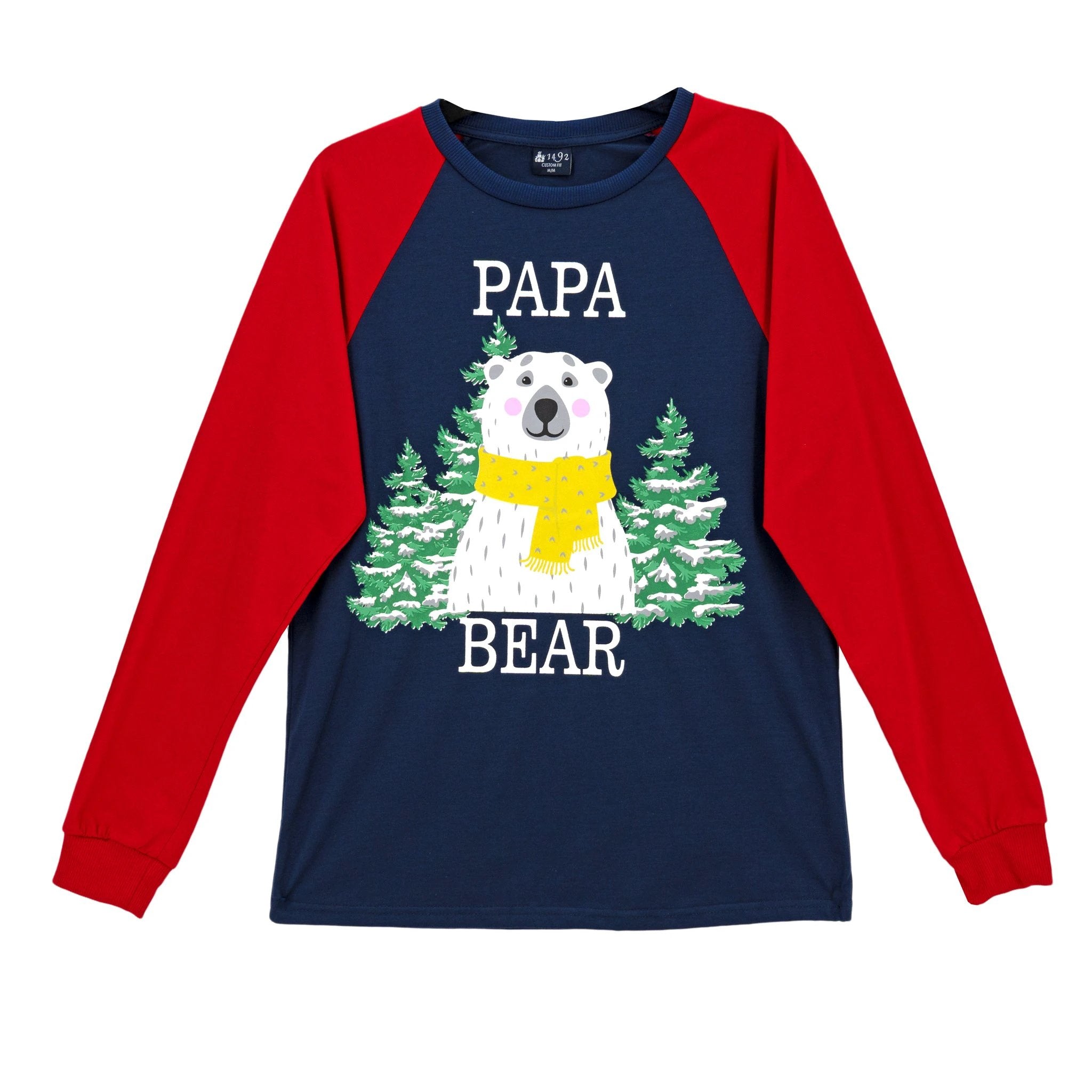 Camiseta Pijama 1492 Mangas Largas Estampada P/ Caballeros by 1492