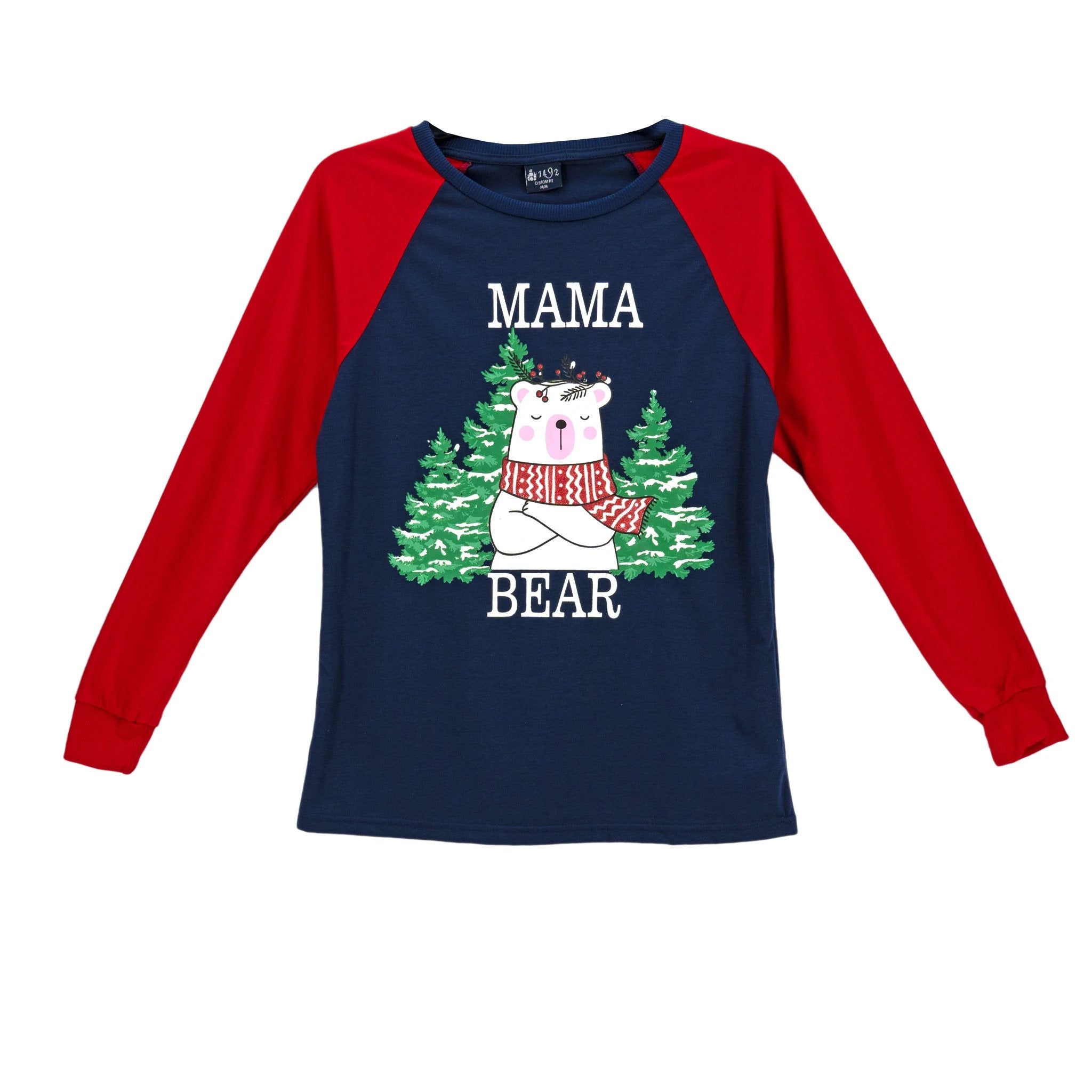 Camiseta Pijama 1492 Mangas Largas Estampada P/ Damas by 1492