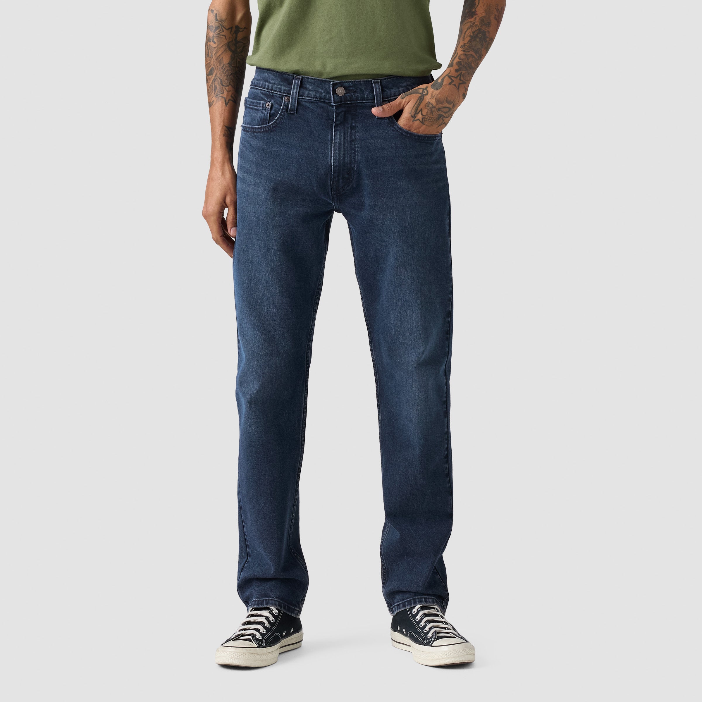 Pantalones Jeans Levis 502 Taper Fit para Caballeros – BROWN