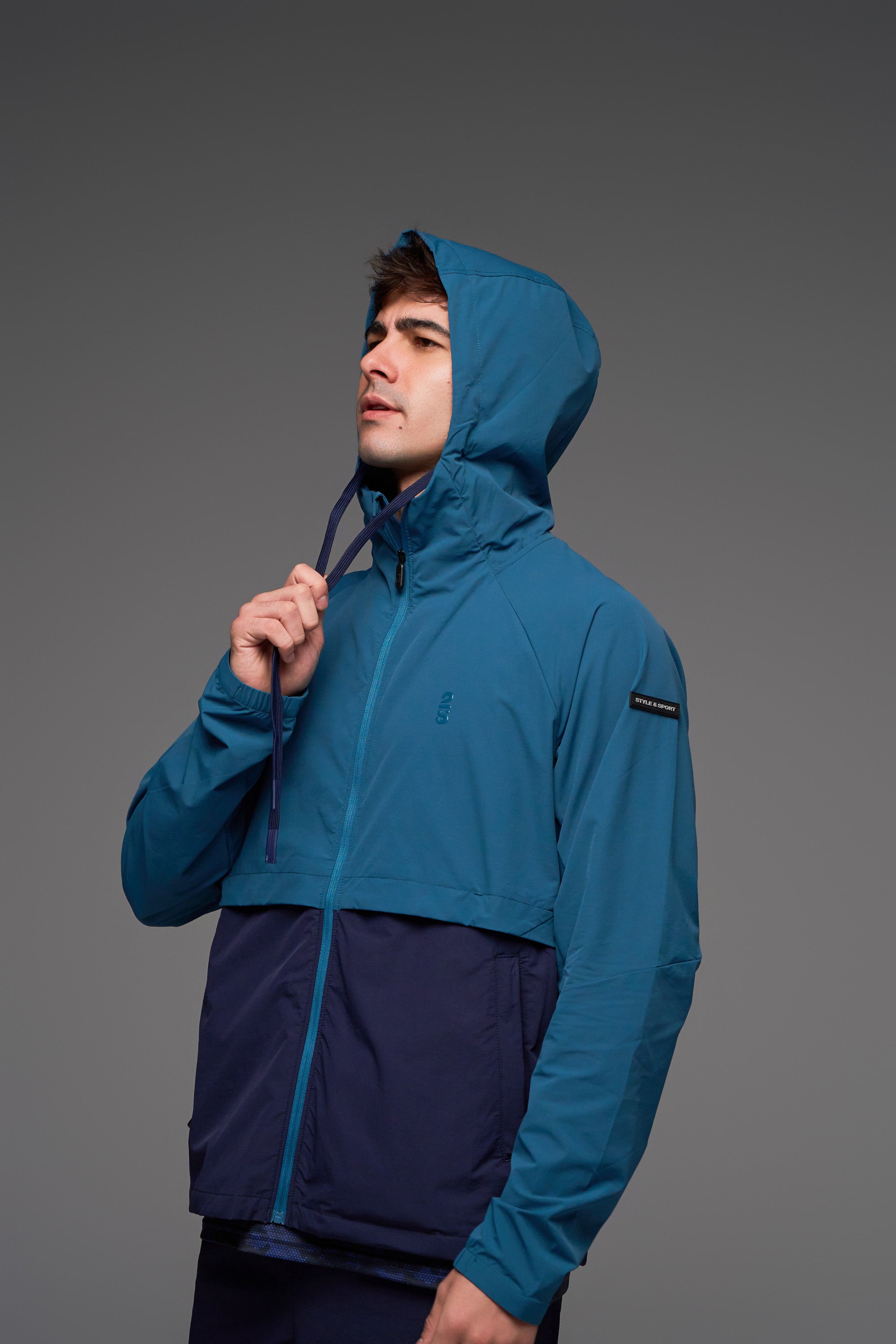 Jacket 2s Style & Sport Mangas Largas con Capucha para Caballeros