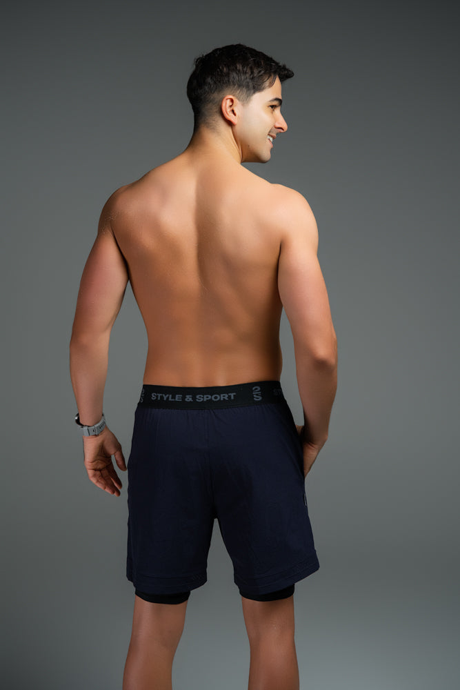 Pantalón Corto 2s Style & Sport Deportivo Para Caballeros