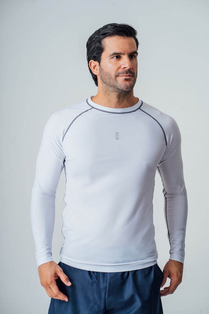 Camiseta 2s Style & Sport Mangas Largas Lisa Para Caballeros