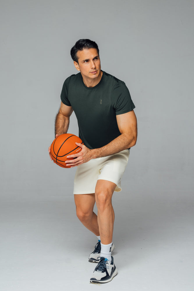 Camiseta 2s Style & Sport Mangas Cortas Lisa Deportivo para Caballeros