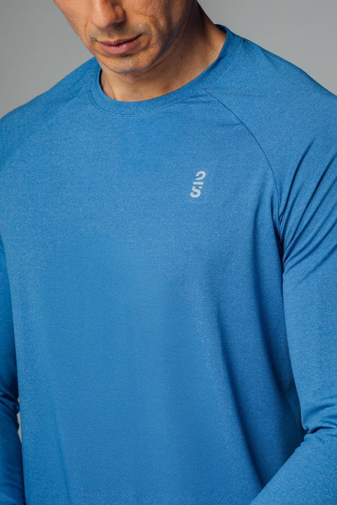 Camiseta 2s Style & Sport Mangas Largas Lisa Para Caballeros