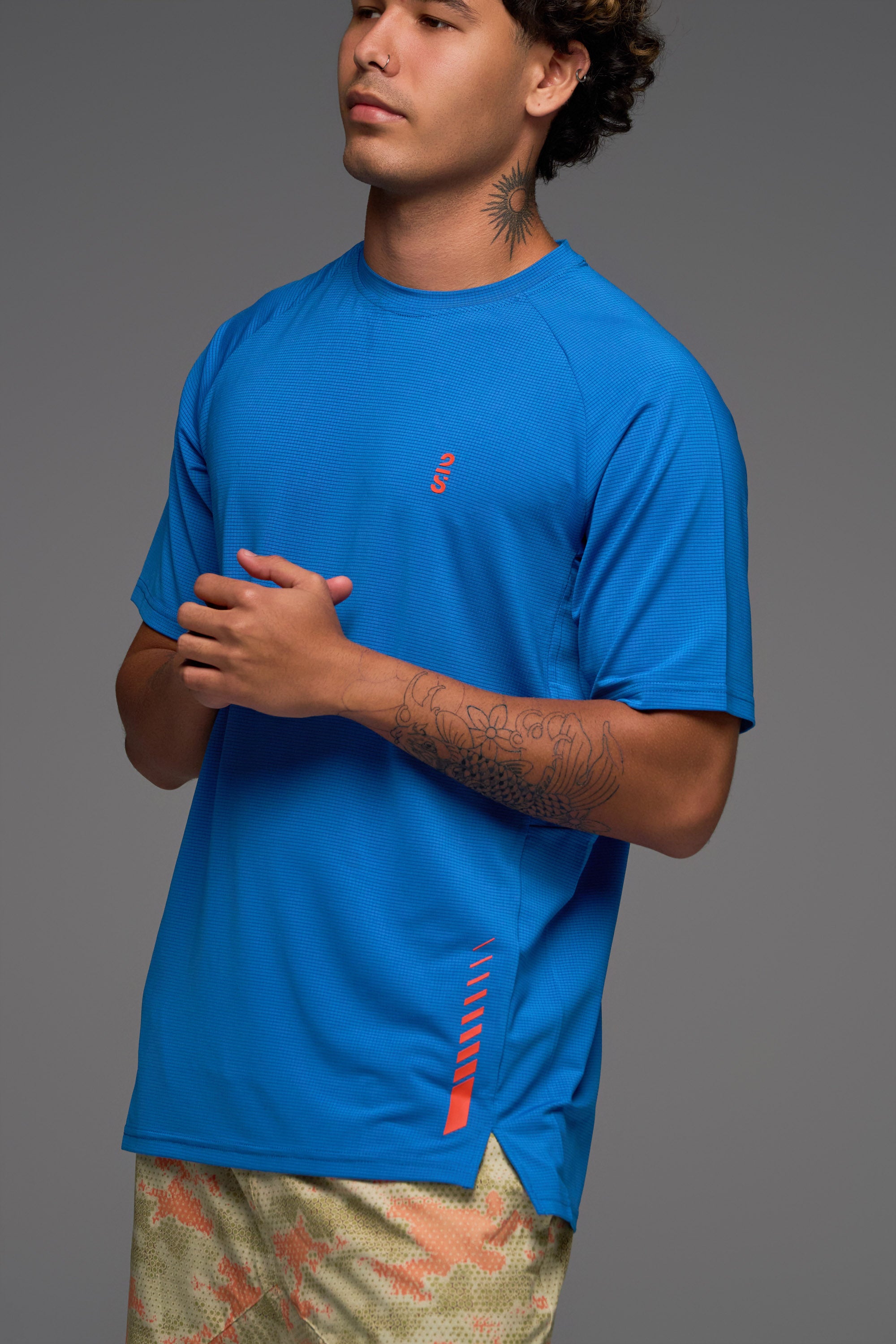 Camiseta 2s Style & Sport Mangas Cortas Rayas Deportiva para Caballeros