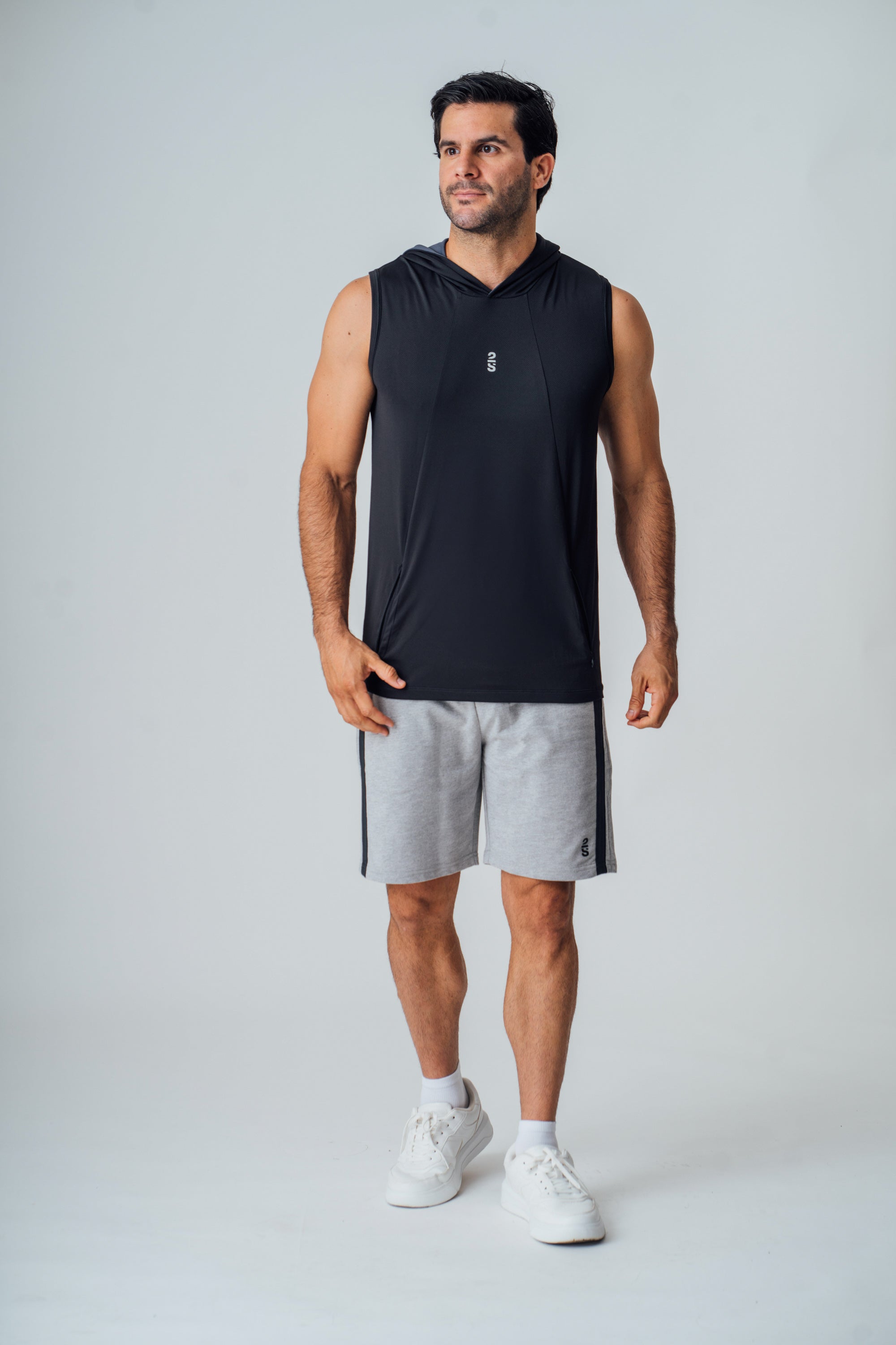 Camiseta 2s Style & Sport Deportiva con Capucha para Caballeros