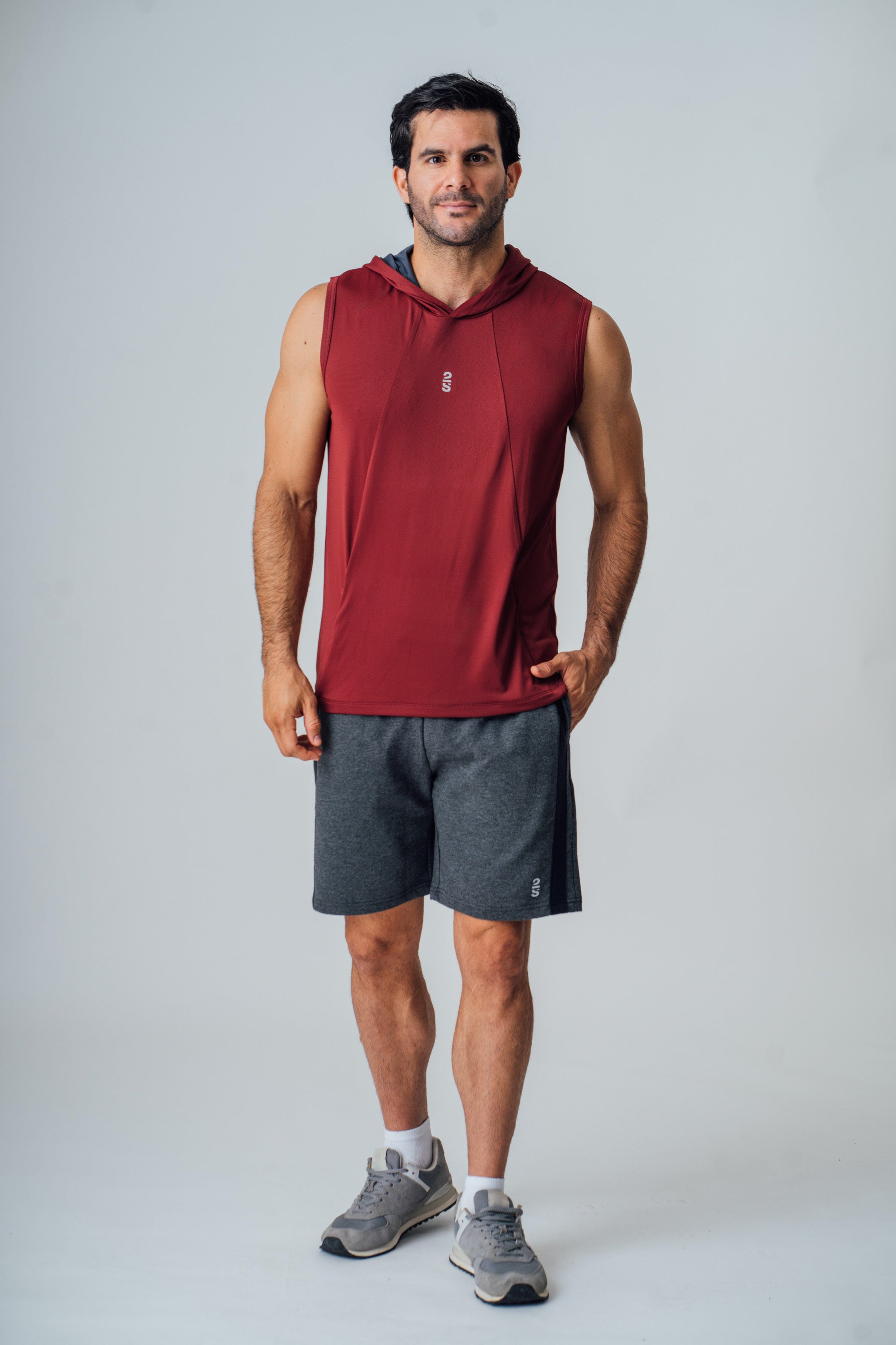 Camiseta 2s Style & Sport Deportiva con Capucha para Caballeros