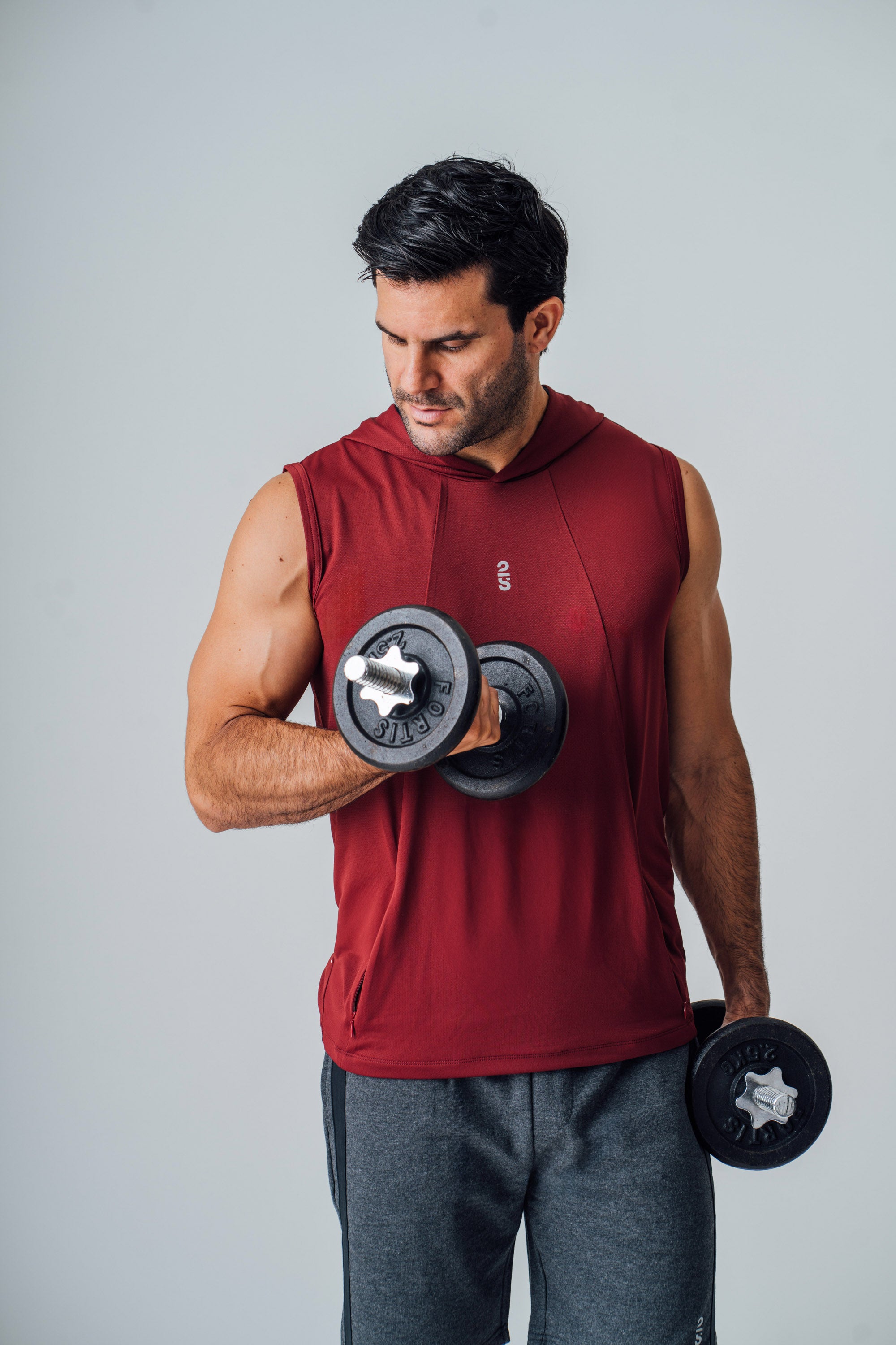 Camiseta 2s Style & Sport Deportiva con Capucha para Caballeros