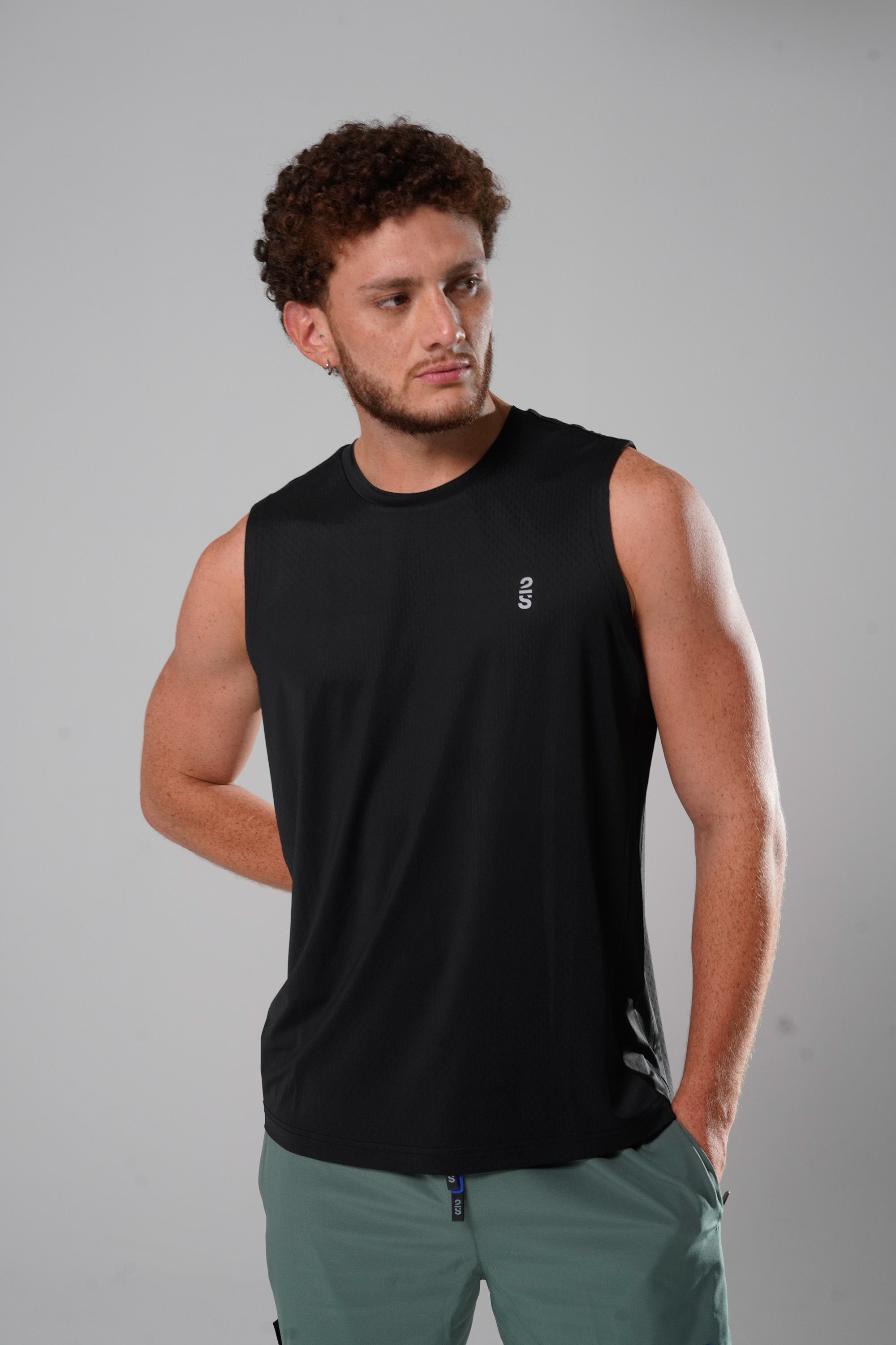 Camiseta 2s Style & Sport sin Mangas Deportiva para Caballeros