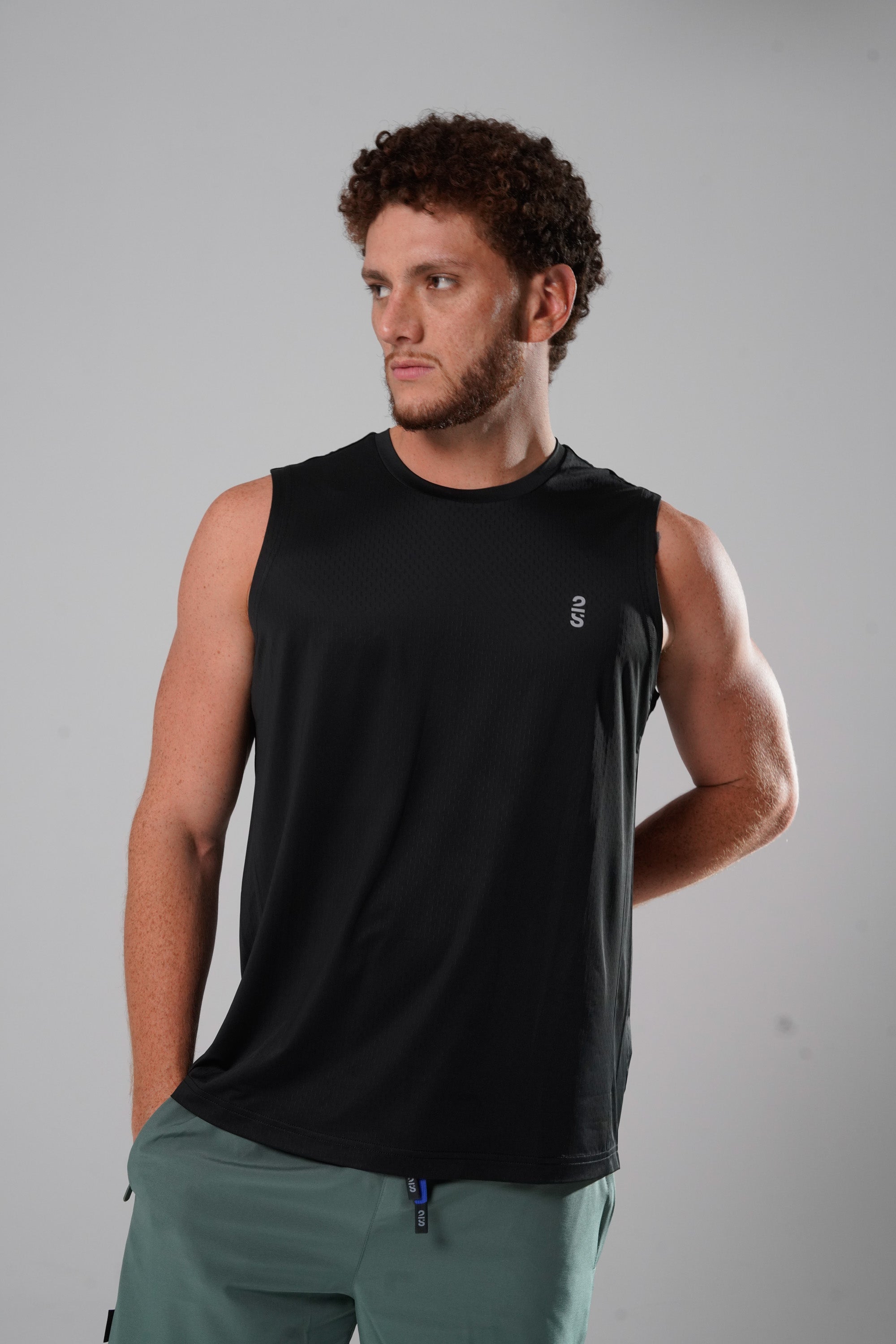 Camiseta 2s Style & Sport sin Mangas Deportiva para Caballeros