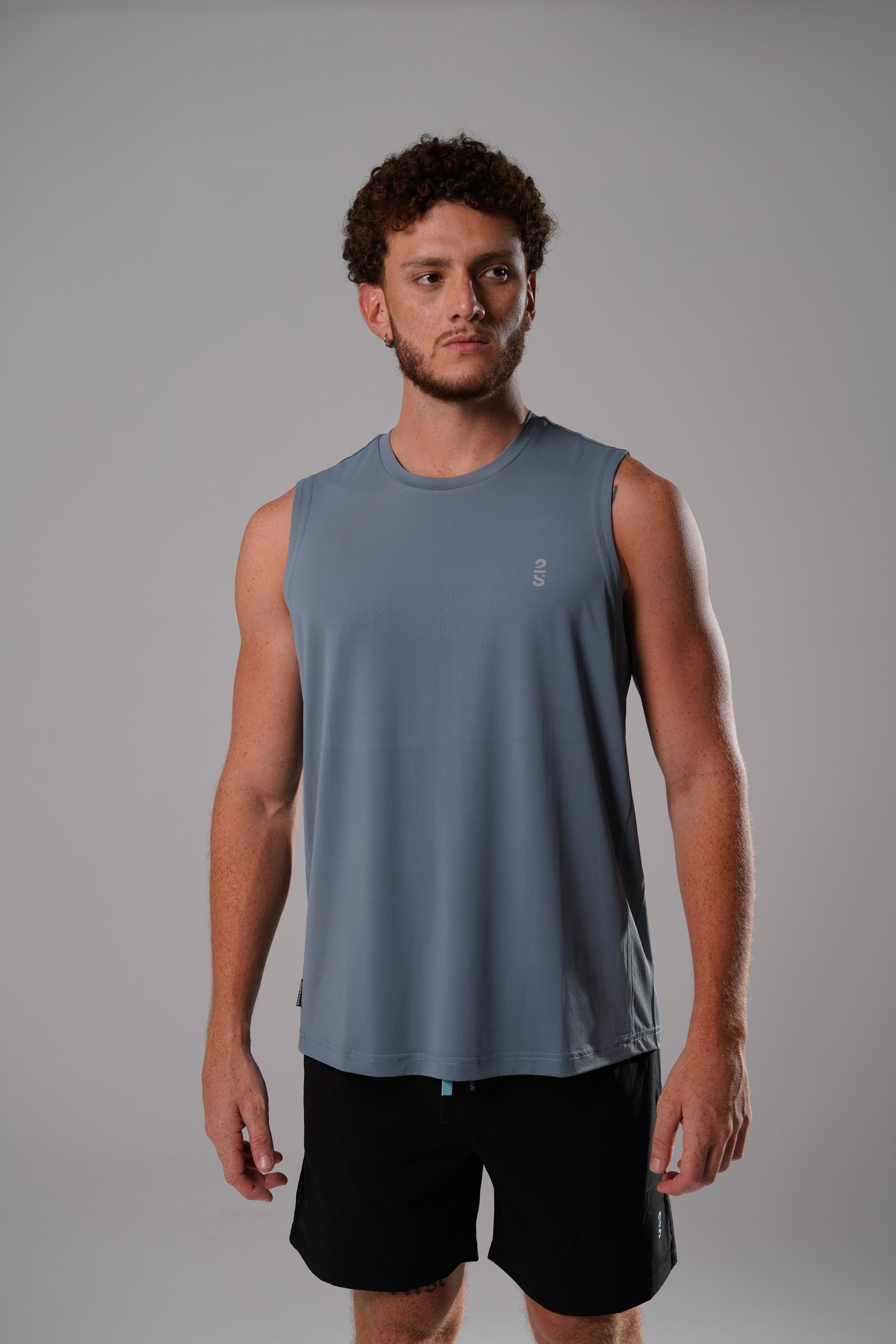 Camiseta 2s Style & Sport sin Mangas Deportiva para Caballeros