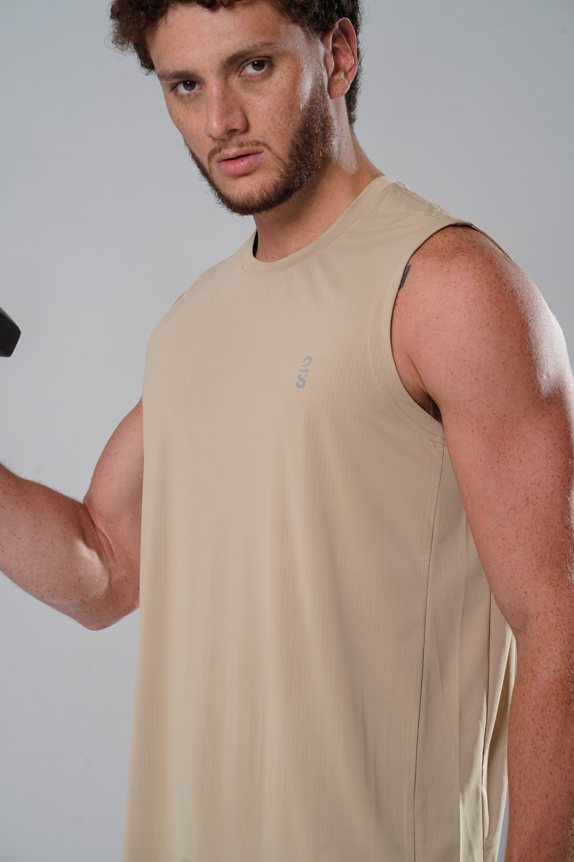 Camiseta 2s Style & Sport sin Mangas Deportiva para Caballeros
