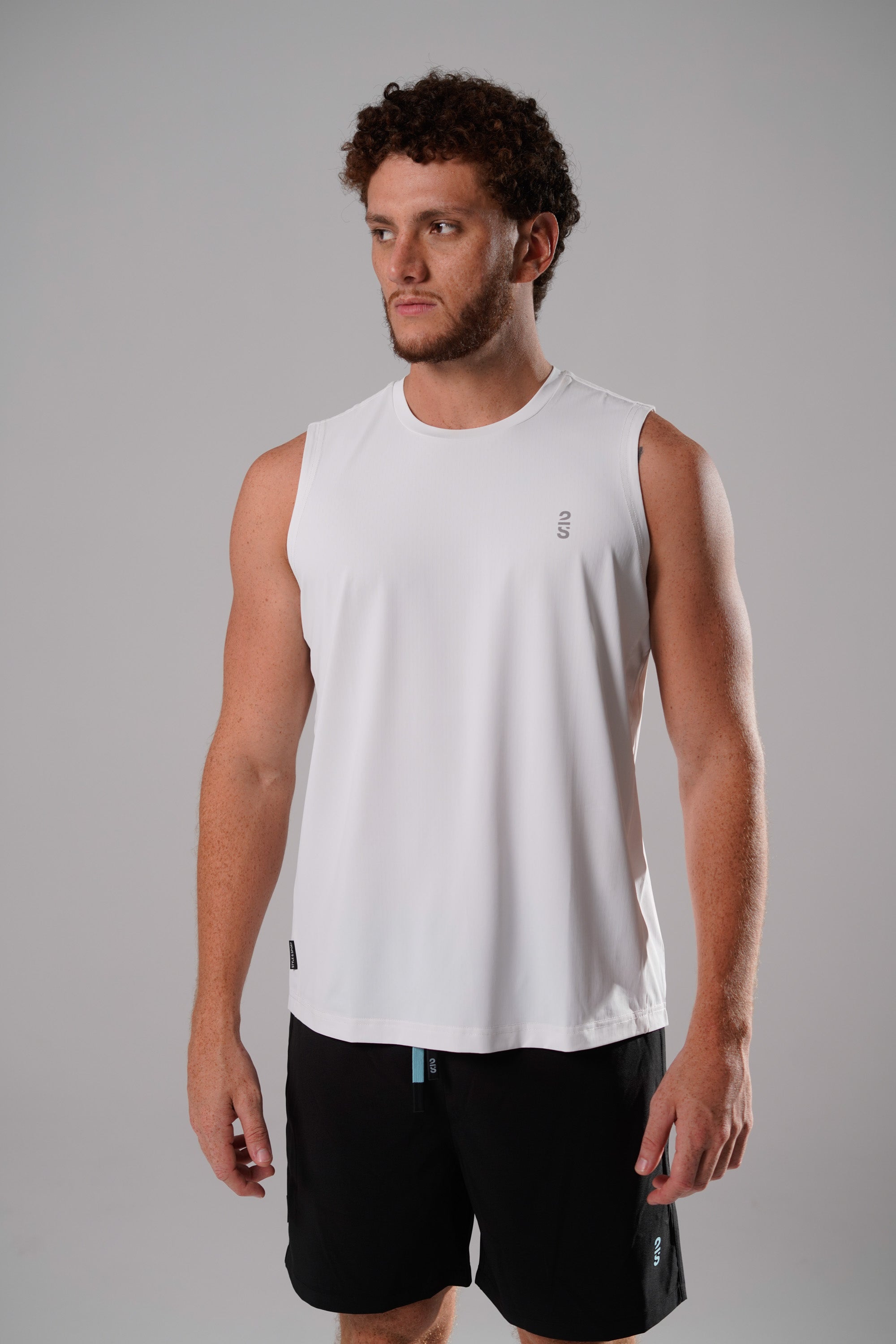 Camiseta 2s Style & Sport sin Mangas Deportiva para Caballeros