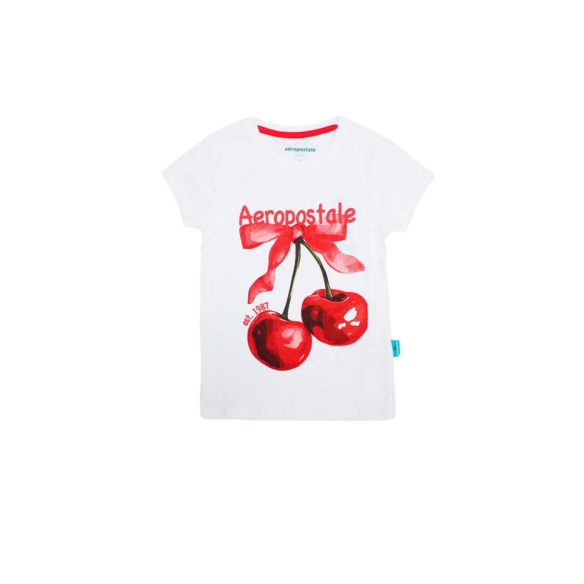 Camiseta Aeropostale Mangas Cortas Cherry Nina