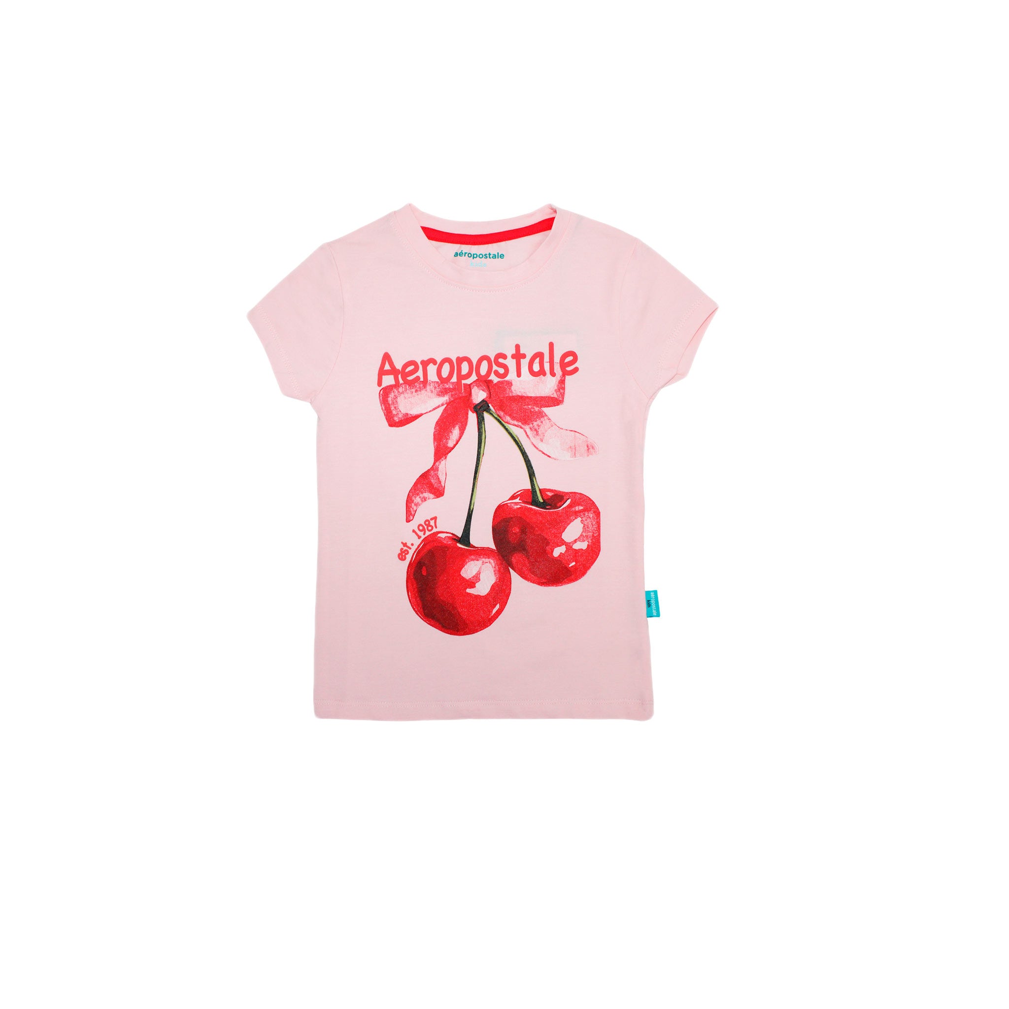 Camiseta Aeropostale Mangas Cortas Cherry Nina