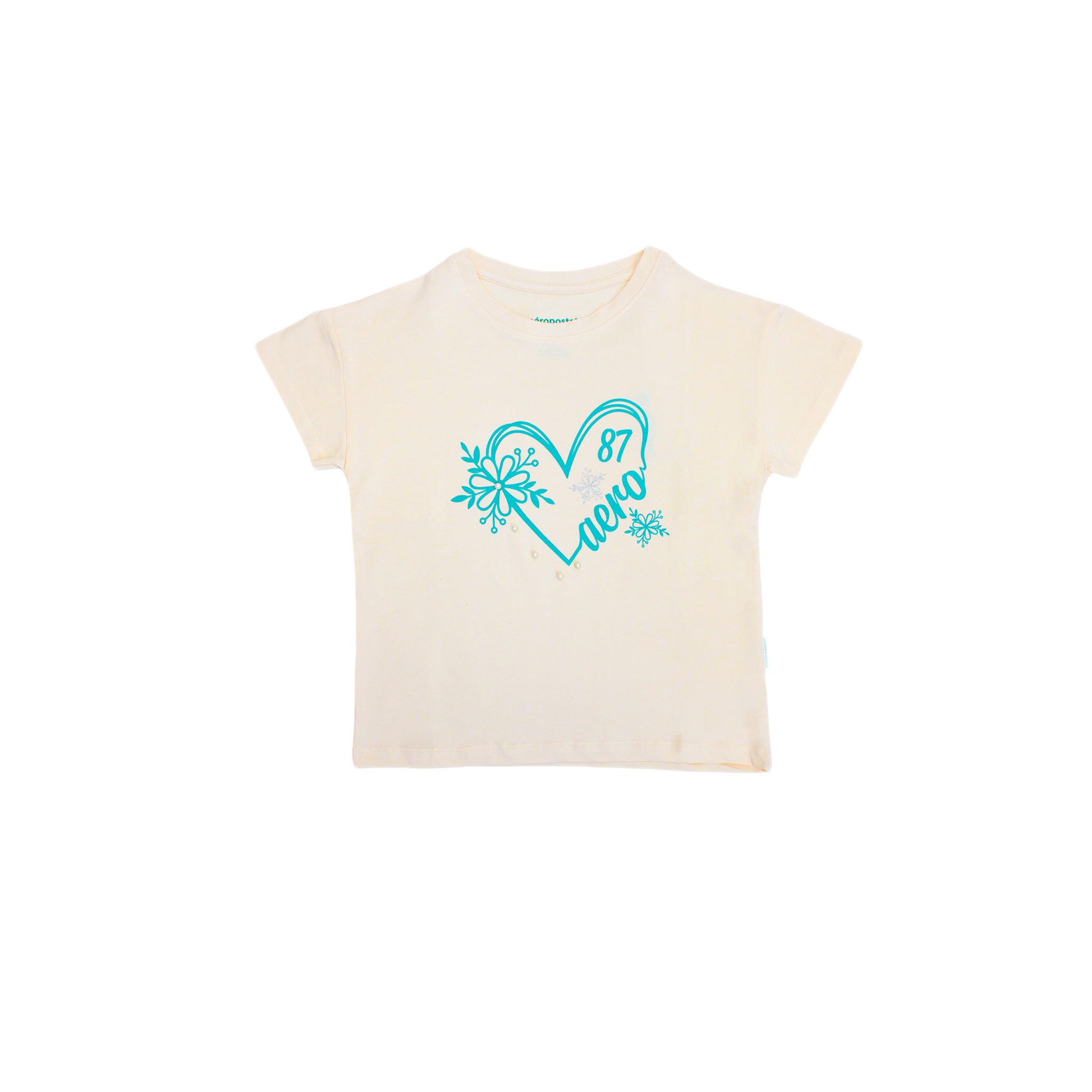 Camiseta Aeropostale Mangas Cortas Estampado Nina