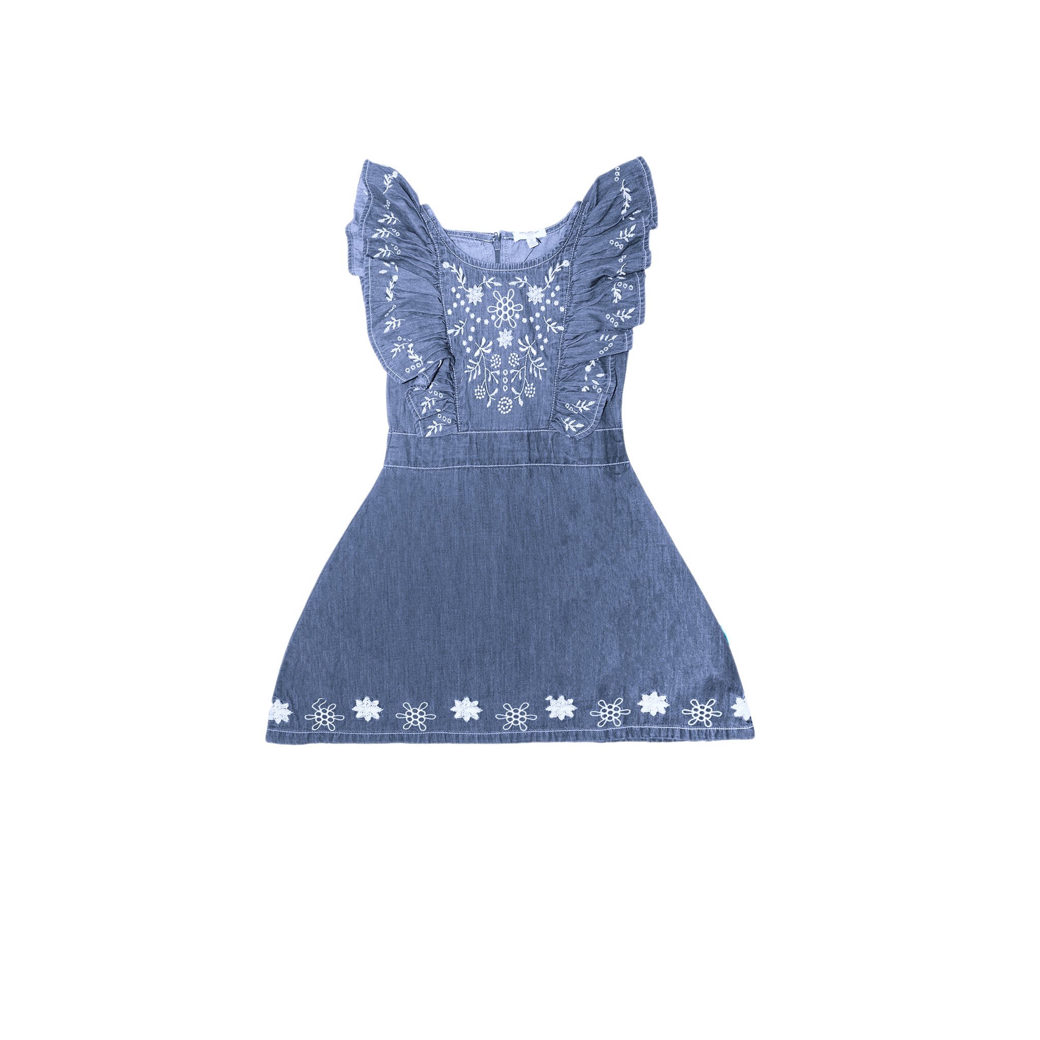 Vestido Aeropostale Mangas Cortas Bordado Nina
