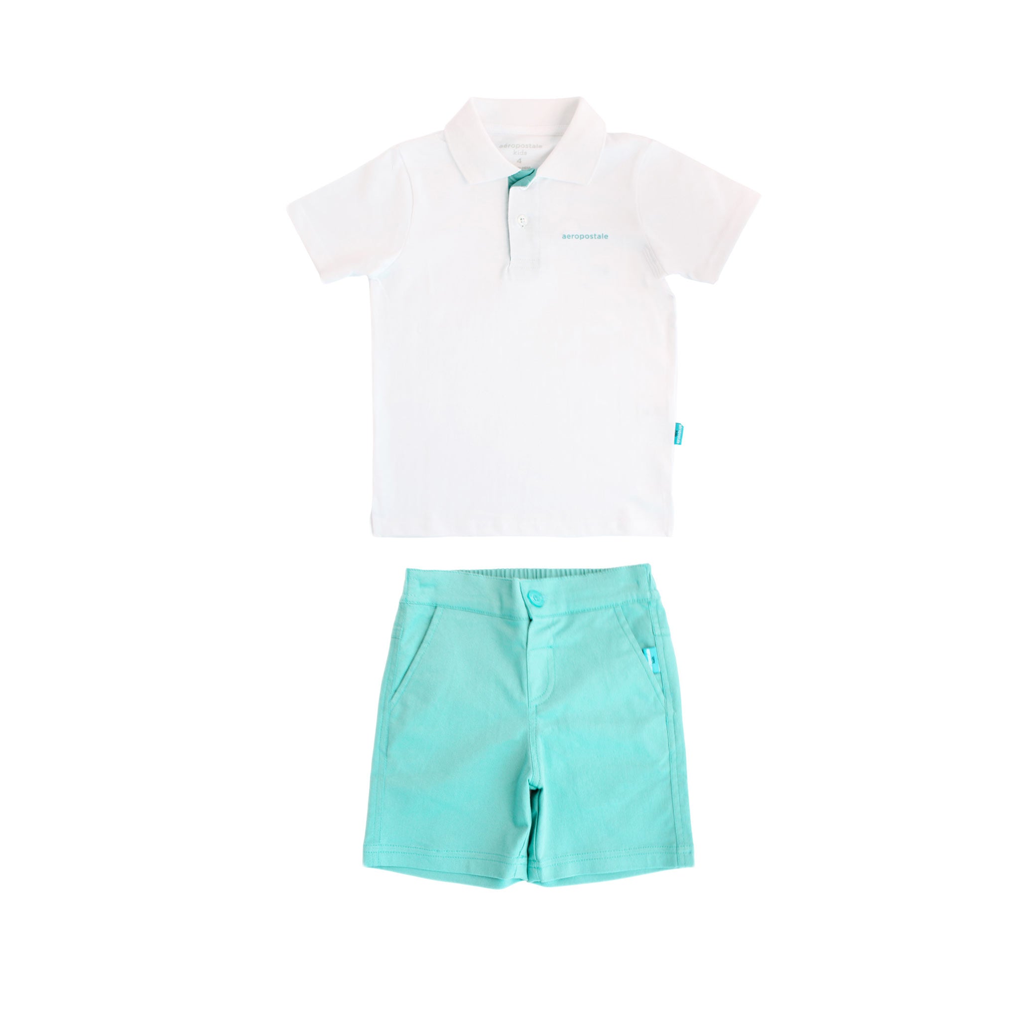 Conjunto Aeropostale Mangas Cortas Liso para Niños