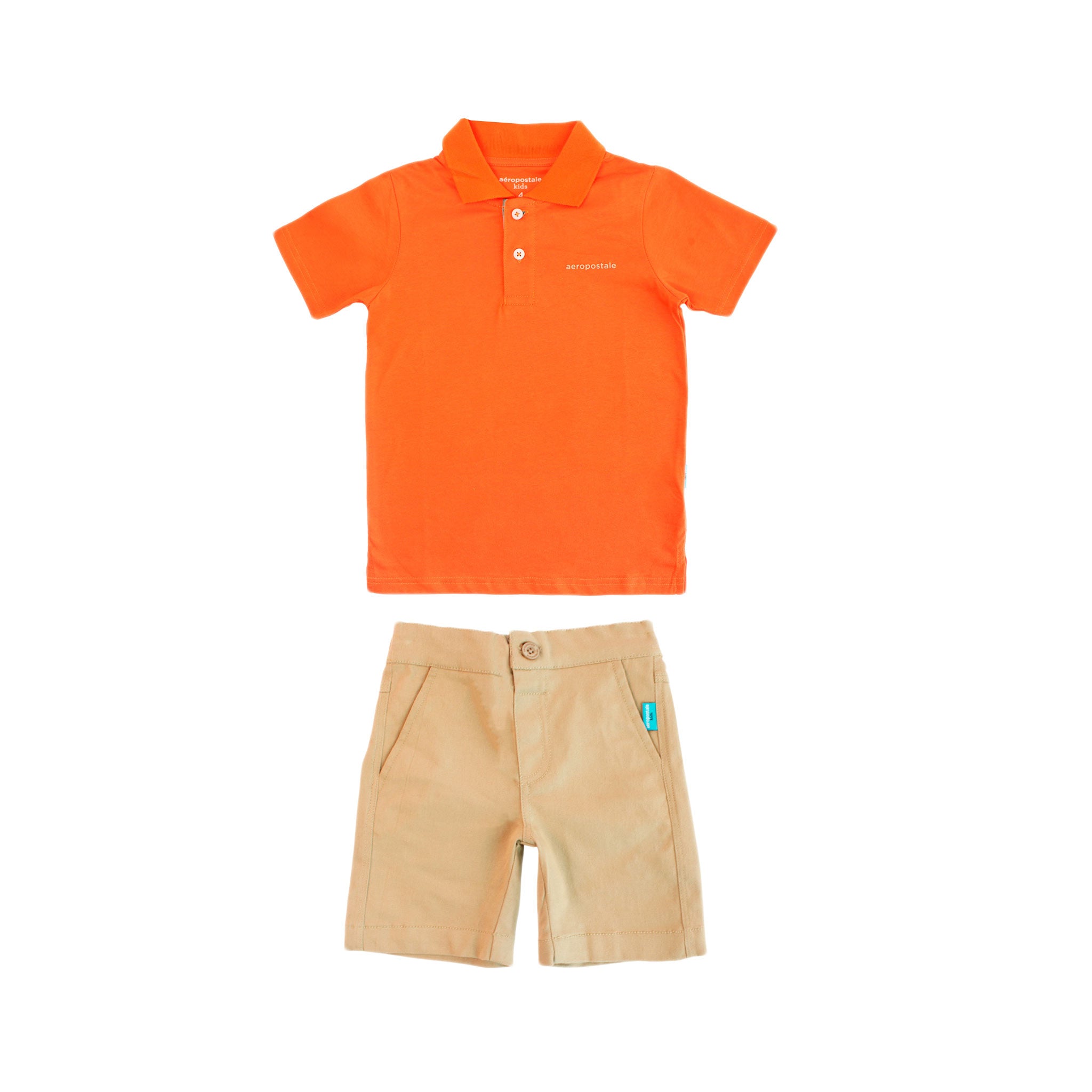 Conjunto Aeropostale Mangas Cortas Liso para Niños