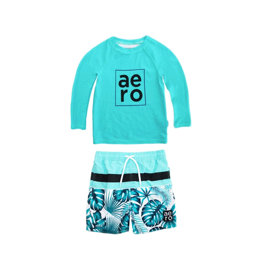 Traje de Baño Aeropostale Mangas Largas Estampado 2 Piezas Nino