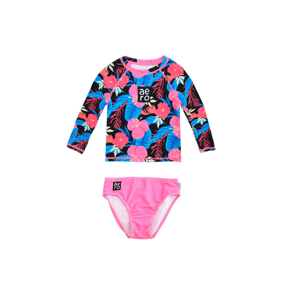 Traje de Baño Aeropostale Mangas Largas Estampado 2 Piezas Nina