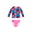 Traje de Baño Aeropostale Mangas Largas Estampado 2 Piezas Nina