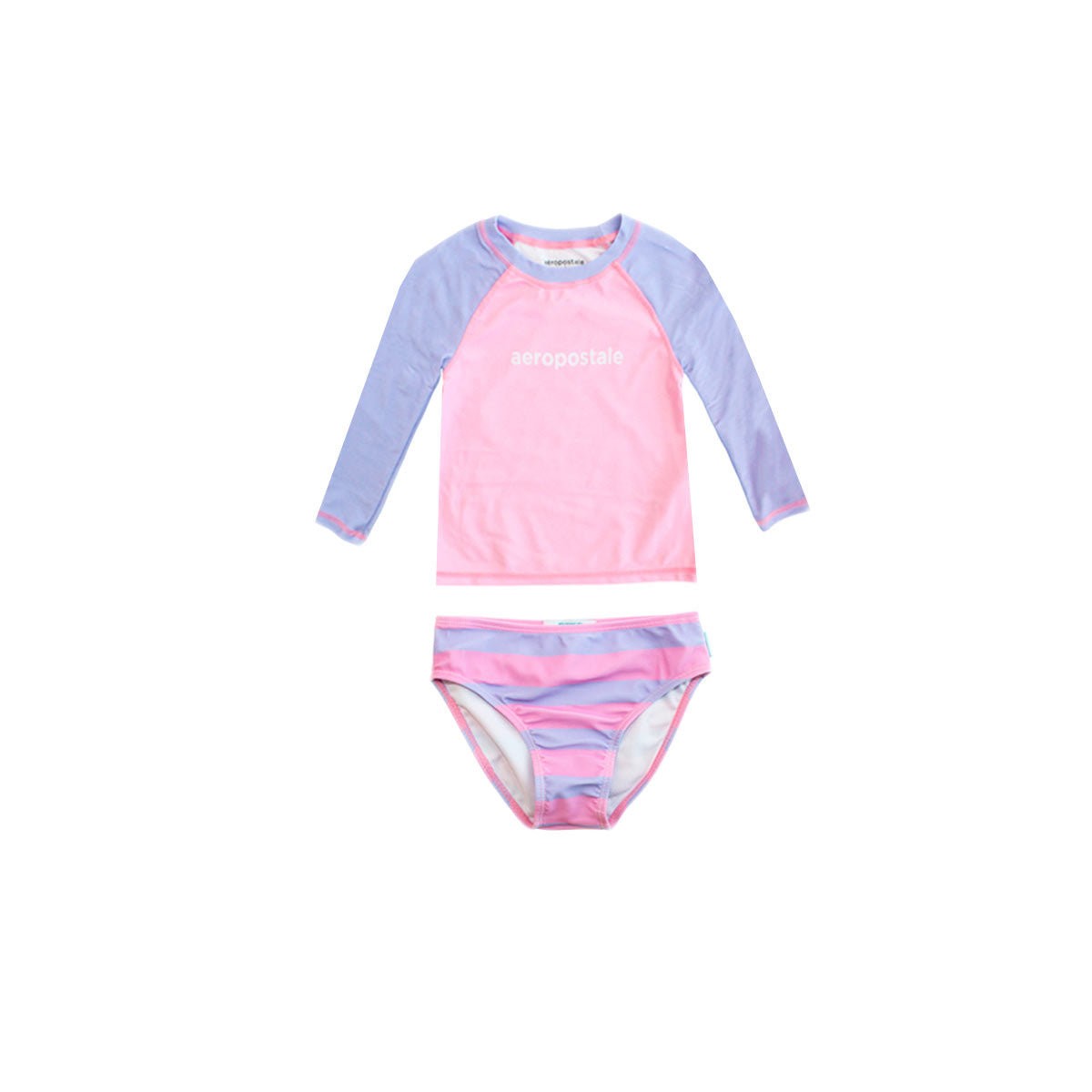 Traje de Baño Aeropostale Mangas Largas Estampado 2 Piezas Nina