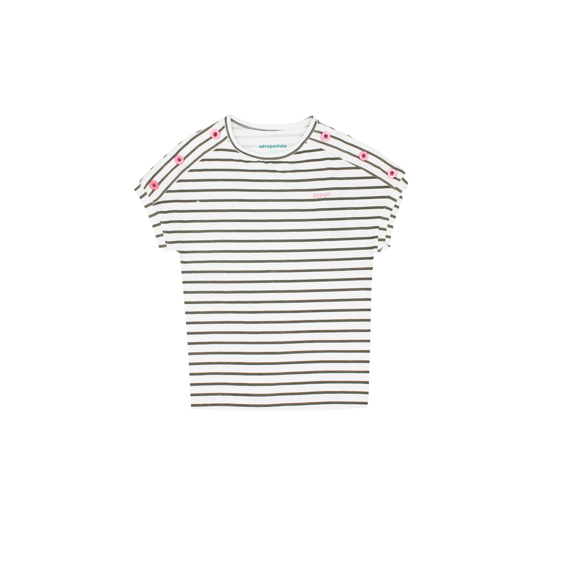 Blusa Aeropostale Mangas Cortas Rayas para Niñas
