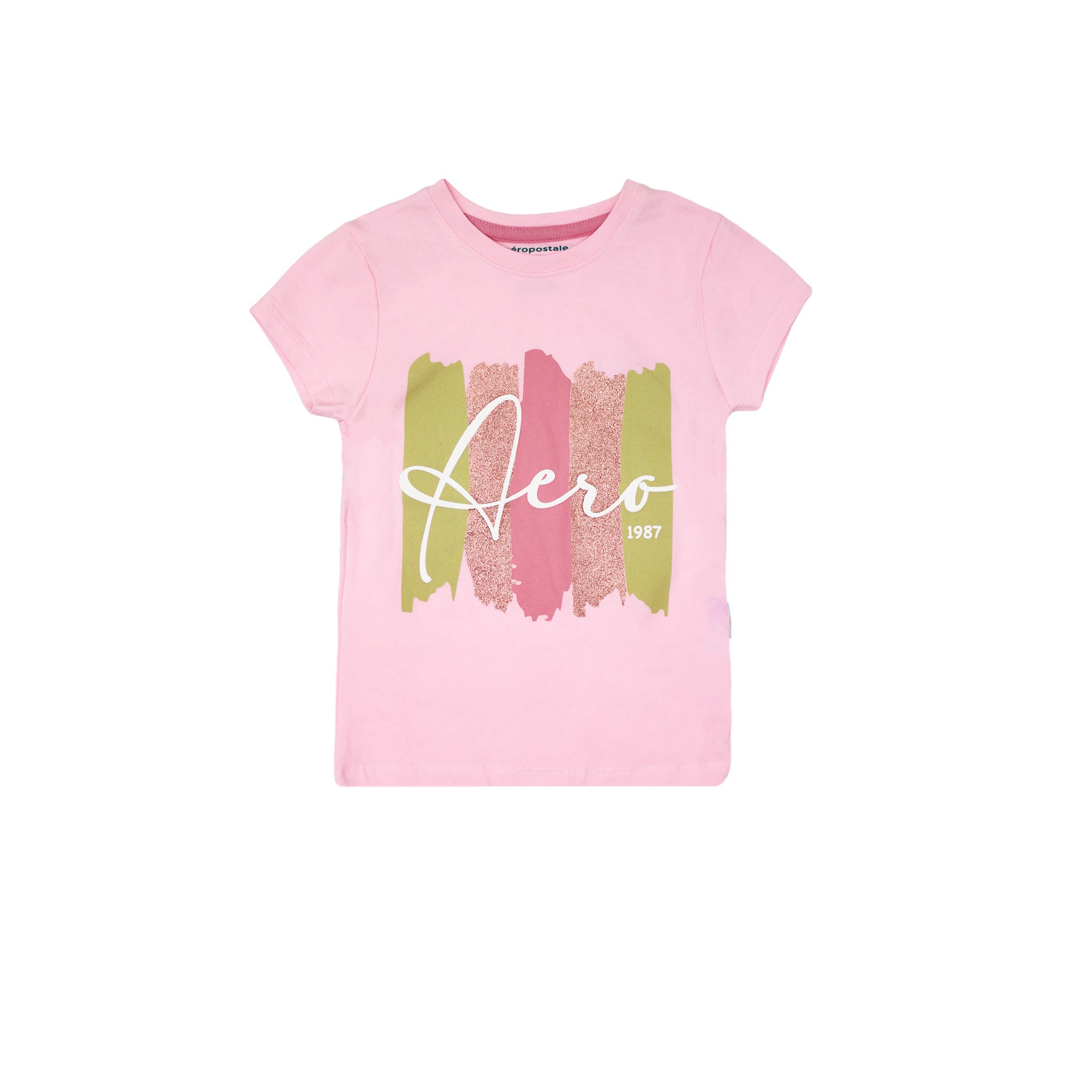 Camiseta Aeropostale Mangas Cortas Estampado Nina