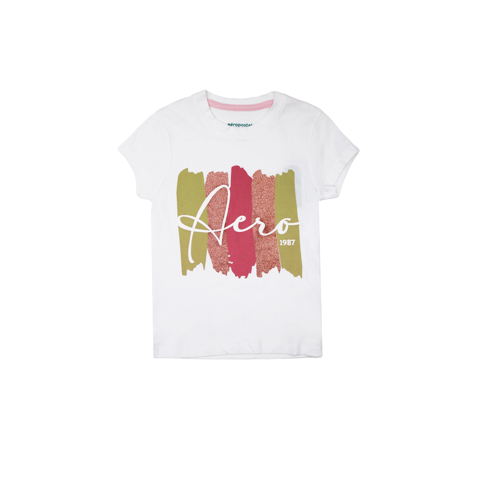 Camiseta Aeropostale Mangas Cortas Estampado Nina