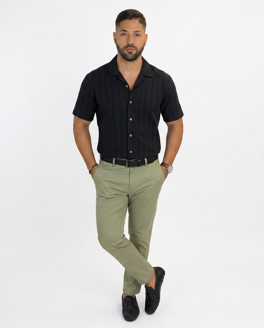 Camisa 1492 de Mangas Cortas Estampada para Caballeros
