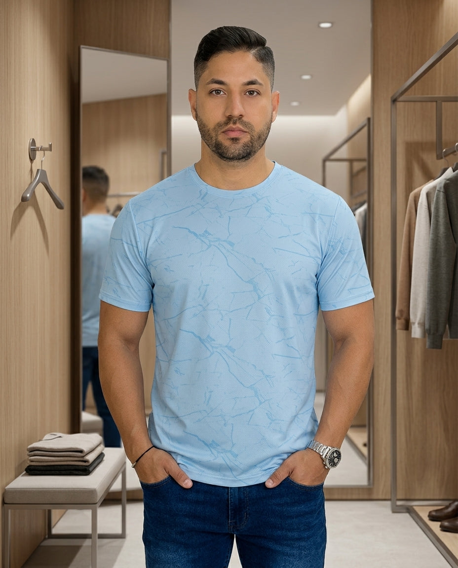 Camiseta 1492 Mangas Cortas Estampado Deportiva para Caballeros
