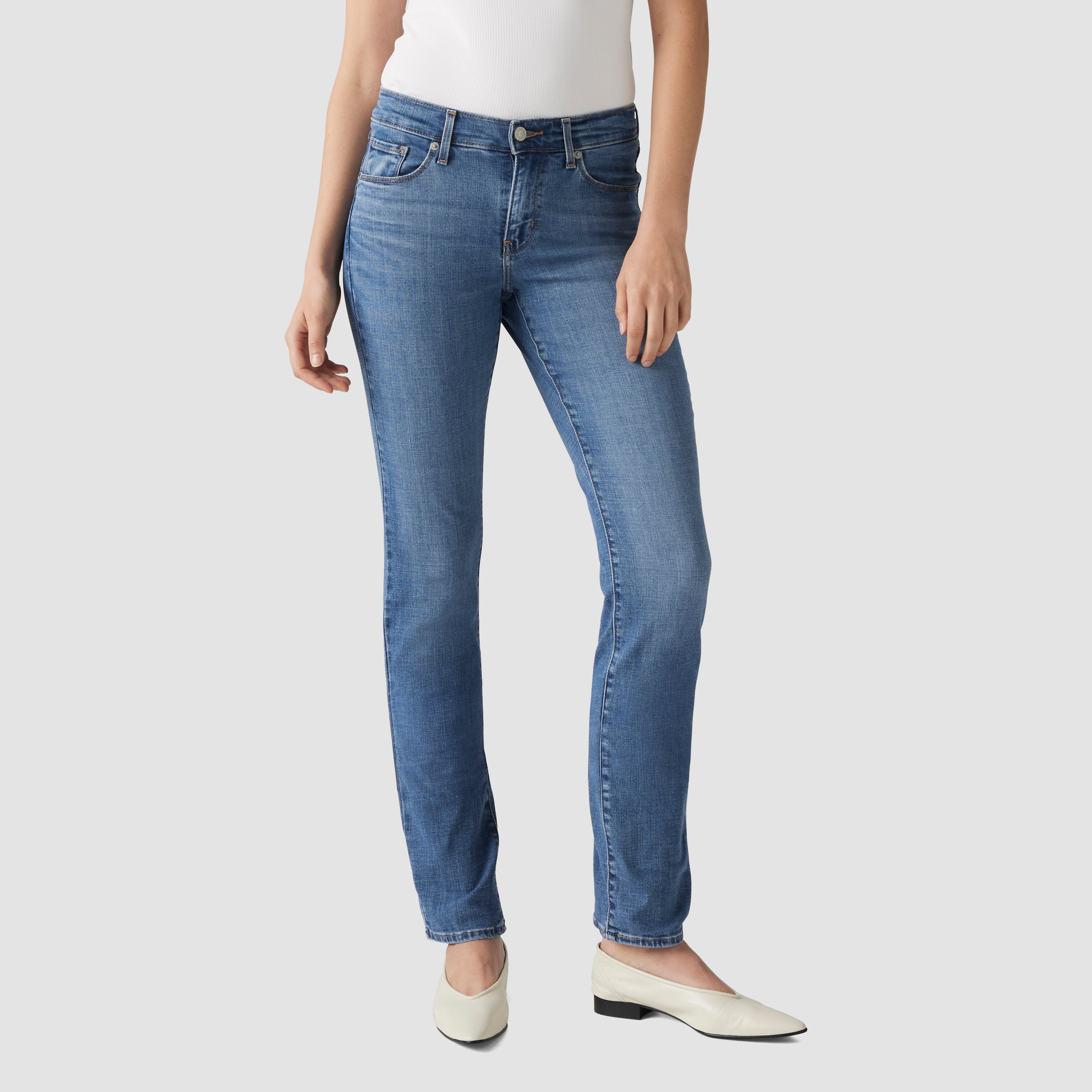 Pantalones Jeans Levis Classic Straight para Damas – MEDIUM BLUE