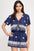 Conjunto Milk & Honey Mangas Cortas Estampada Para Damas