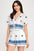 Conjunto Milk & Honey Mangas Cortas Estampada Para Damas