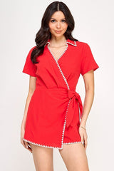 Enterizo Milk & Honey Mangas Cortas Liso para Damas