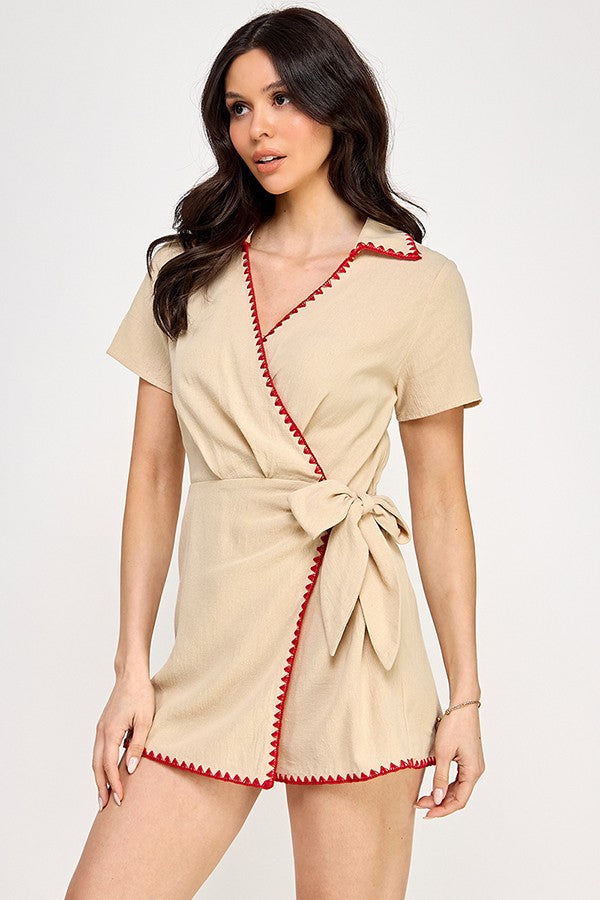 Enterizo Milk & Honey Mangas Cortas Liso para Damas