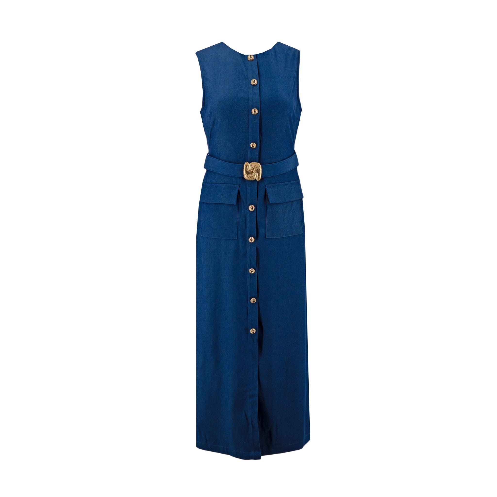 Vestido Milk & Honey sin Mangas Liso para Damas – DENIM