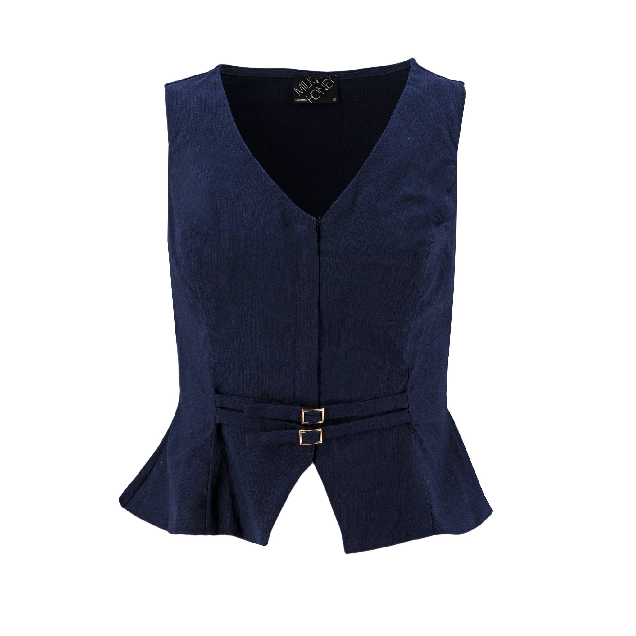 Chaleco Milk & Honey sin Mangas Liso para Damas – NAVY