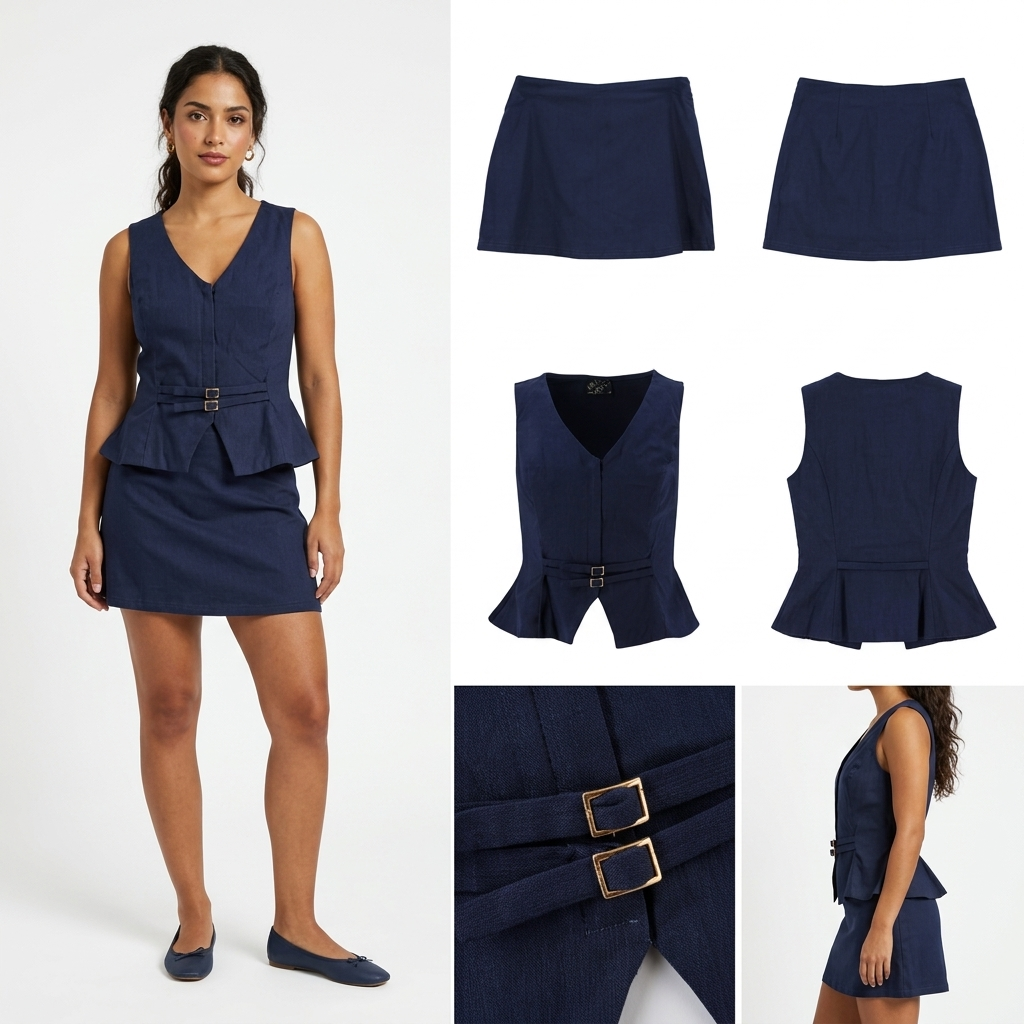 Chaleco Milk & Honey sin Mangas Liso para Damas – vista 2