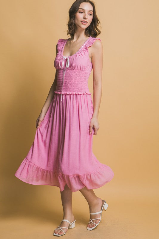 Vestido Love Tree Liso Largo Para Damas