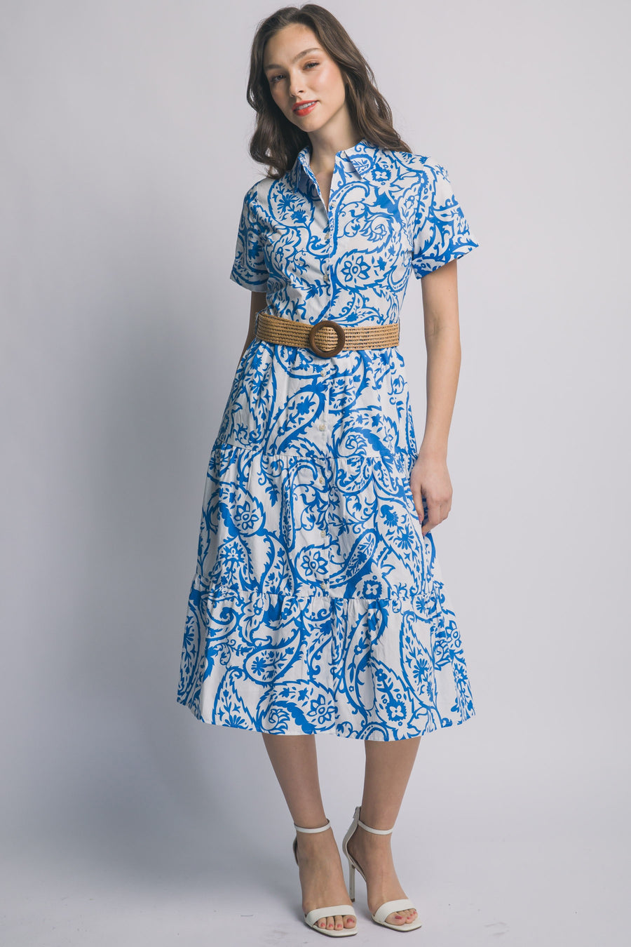 Vestido Love Tree Mangas Cortas Estampado para Damas