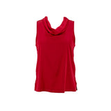 Blusa Dna Couture sin Mangas Lisa Marfil/Rojo para Damas