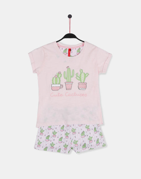 Conjunto Admas Tween Chica Cute Cactuses P/ Niñas 55217 by Admas