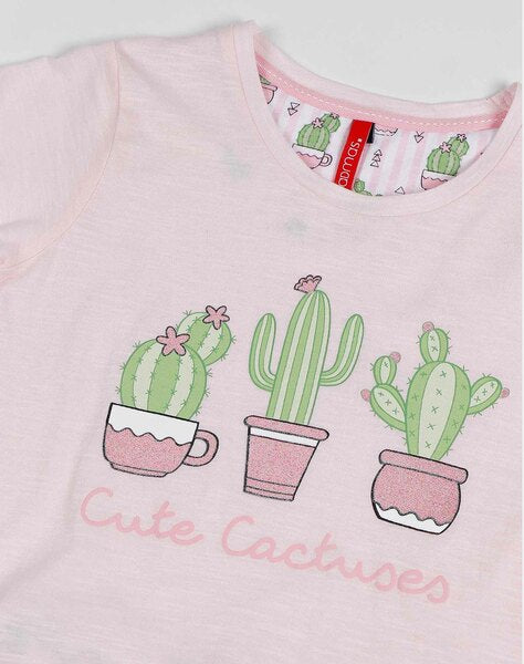 Conjunto Admas Tween Chica Cute Cactuses P/ Niñas 55217 by Admas